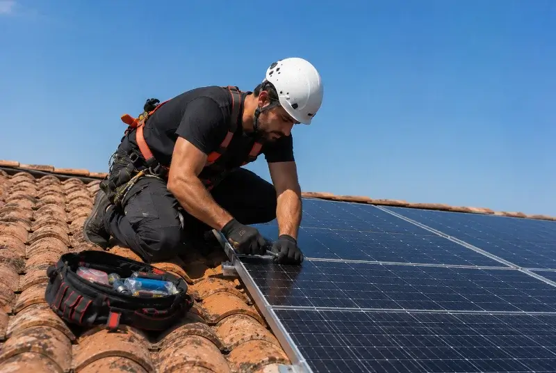Maintenance et monitoring de panneaux solaires à Saint-Jean-du-Pin