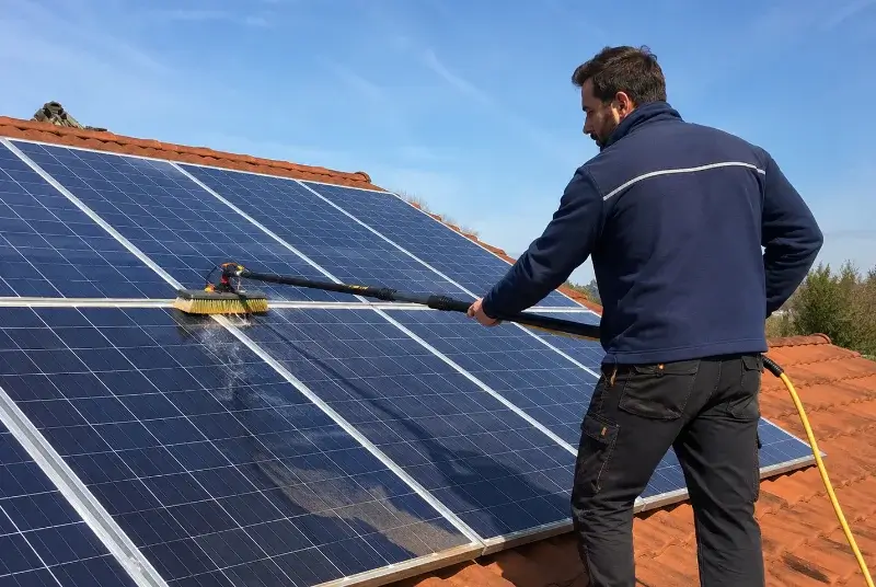 Nettoyage et entretien de panneaux solaires à Saint-Jean-du-Pin